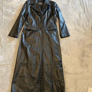 Vintage Maxi Leather Coat